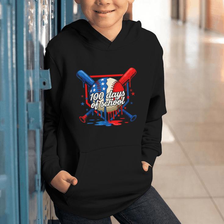 100 Days Of School 100th Day Youth Drip Baseball Boys Kid Graphic Youth Hoodie 100 Days Of School 100th Day Youth Drip Baseball Boys Kid Graphic Youth Hoodie