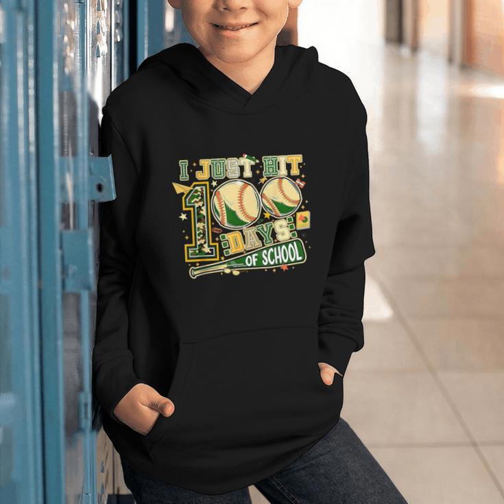 100 Days Of School Baseball I Just Hit 100 Days Boy COUNSELO Graphic Youth Hoodie 100 Days Of School Baseball I Just Hit 100 Days Boy COUNSELO Graphic Youth Hoodie