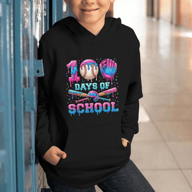 100 Days Of School Baseball Sports Drip Graphic Graphic Youth Hoodie 100 Days Of School Baseball Sports Drip Graphic Graphic Youth Hoodie