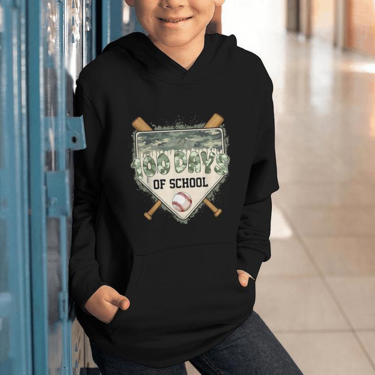 100 Days Of School Home Plate Camo Baseball Dripping Boys Graphic Youth Hoodie 100 Days Of School Home Plate Camo Baseball Dripping Boys Graphic Youth Hoodie