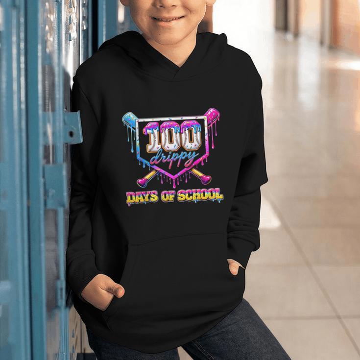 100 Drippy Days Of School Baseball For Boy Kids Graphic Youth Hoodie 100 Drippy Days Of School Baseball For Boy Kids Graphic Youth Hoodie