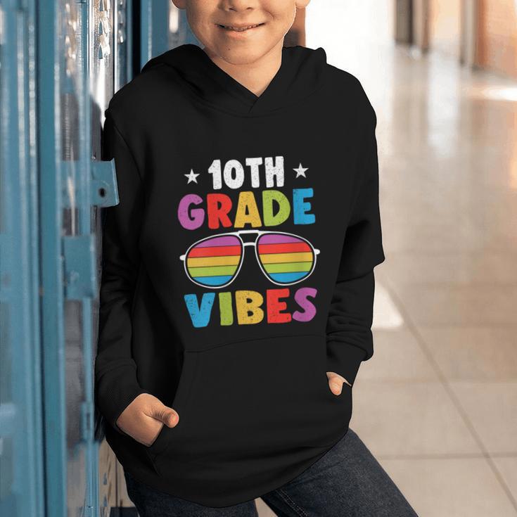 10th Grade Back To School Sunglasses Vibes Retro First Day Graphic Youth Hoodie 10th Grade Back To School Sunglasses Vibes Retro First Day Graphic Youth Hoodie