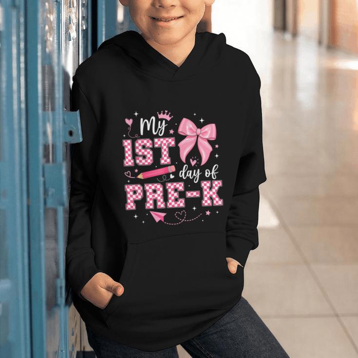 My 1st Day Of Pre-K PreK Pre K 2025 Back To School Girls Graphic Youth Hoodie