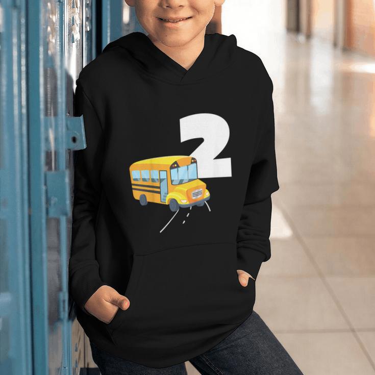 2nd Birthday School Bus Kids Back To School Themes Party Graphic Youth Hoodie 2nd Birthday School Bus Kids Back To School Themes Party Graphic Youth Hoodie