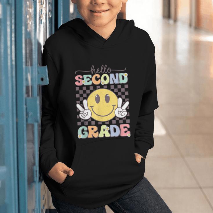 2nd Grade Team Back To School Hello Second Grade Smile Face Graphic Youth Hoodie 2nd Grade Team Back To School Hello Second Grade Smile Face Graphic Youth Hoodie