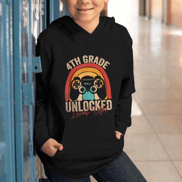 4th Grade Unlocked Level Up Gamer Back To School Fourth Graphic Youth Hoodie 4th Grade Unlocked Level Up Gamer Back To School Fourth Graphic Youth Hoodie