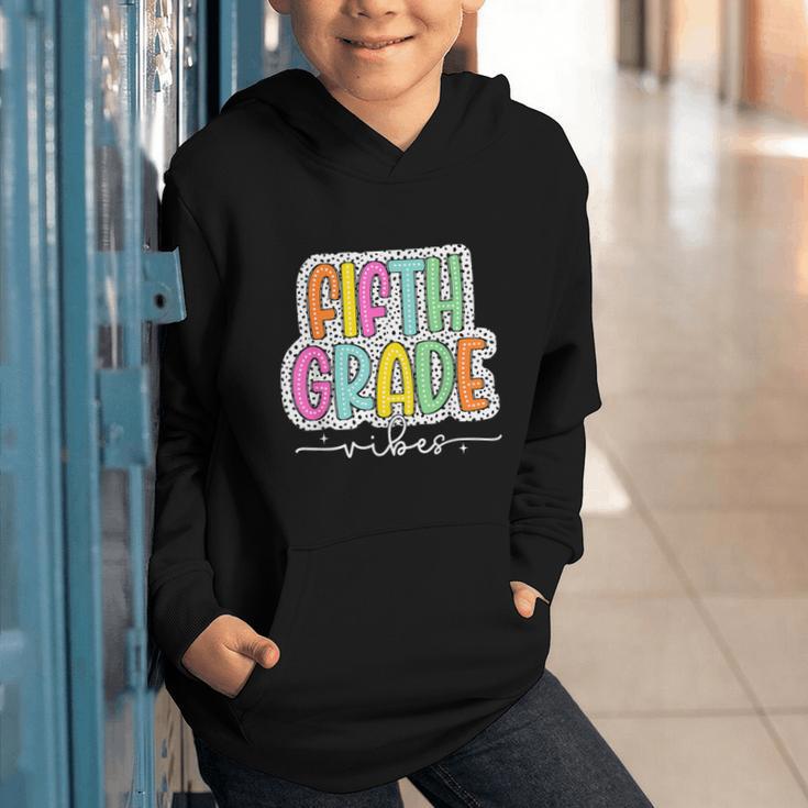 5th Fifth Grade Vibes Back To School Dalmatian Dots Graphic Youth Hoodie 5th Fifth Grade Vibes Back To School Dalmatian Dots Graphic Youth Hoodie