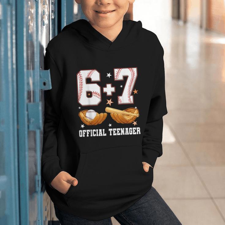 67 13 Year Old Official Teenager Baseball Boy 13th Birthday Graphic Youth Hoodie
