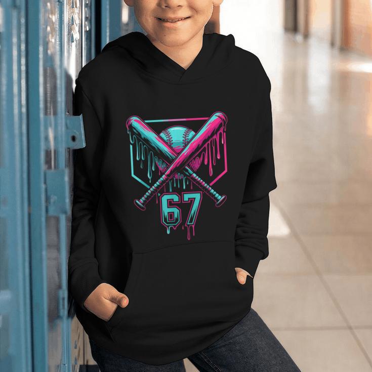 67 Baseball Drip Six Seven Gen Alpha Slag Graphic Youth Hoodie