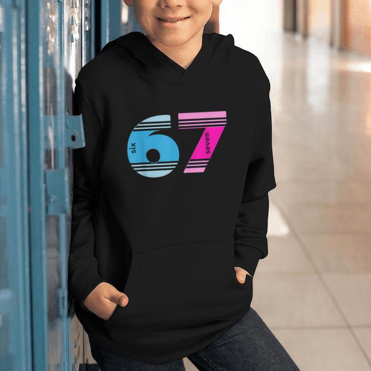 67 Crayon Cool Baseball Crayon 6 7 67 Graphic Youth Hoodie
