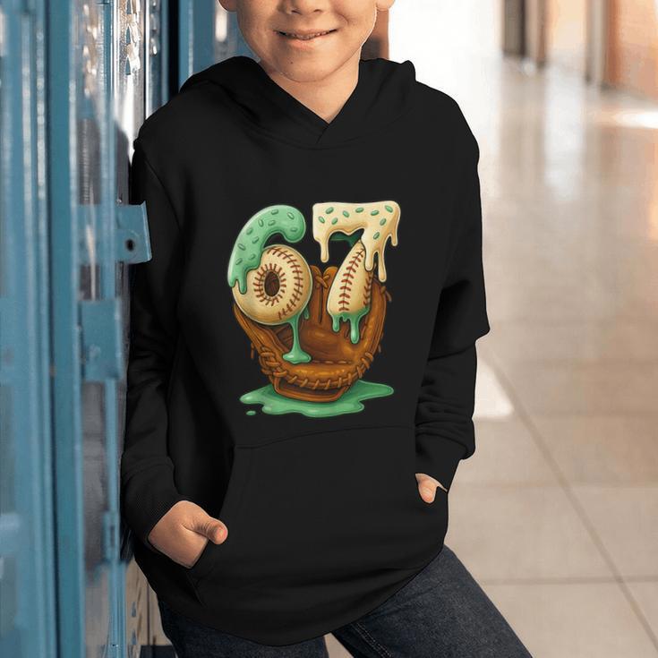 67 Ice Cream Drip Six Seven Baseball Graphic Youth Hoodie 67 Ice Cream Drip Six Seven Baseball Graphic Youth Hoodie