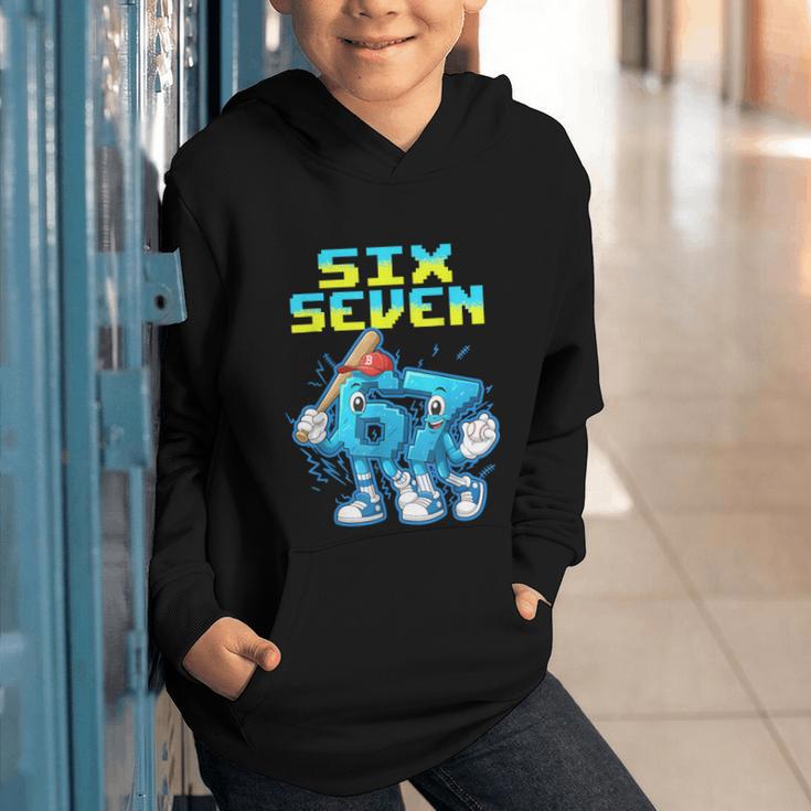 67 Six Seven 6-7 Italian Brainrot Kids Baseball Meme Graphic Youth Hoodie 67 Six Seven 6-7 Italian Brainrot Kids Baseball Meme Graphic Youth Hoodie
