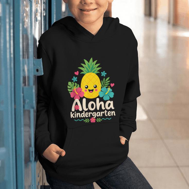 Aloha Kindergarten Pineapple Back To School Graphic Youth Hoodie