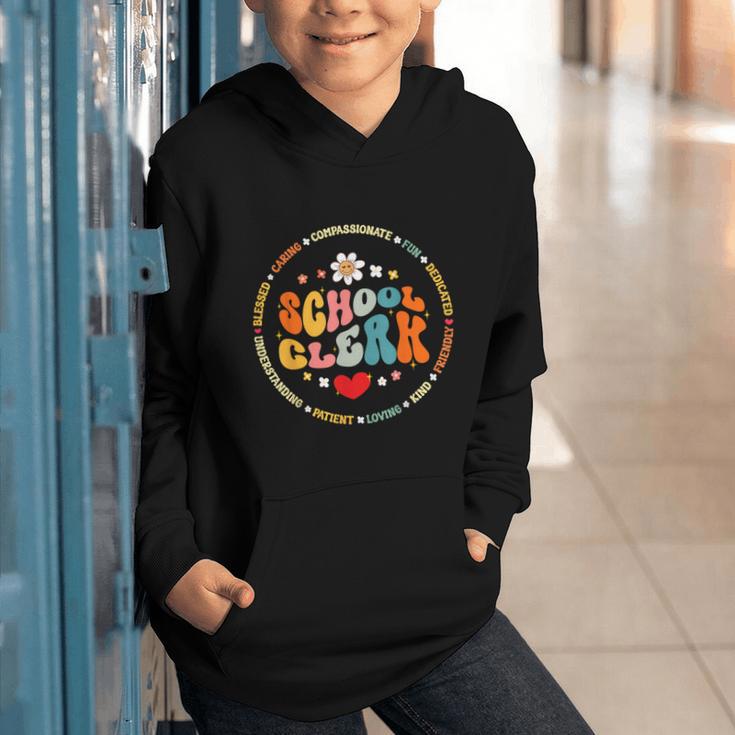 Attendance School Clerk Appreciation Week Back To School Graphic Youth Hoodie Attendance School Clerk Appreciation Week Back To School Graphic Youth Hoodie