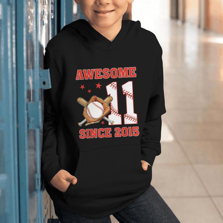 Awesome Since 2015 11 Year Old Boys Bday Baseball Theme Graphic Youth Hoodie Awesome Since 2015 11 Year Old Boys Bday Baseball Theme Graphic Youth Hoodie