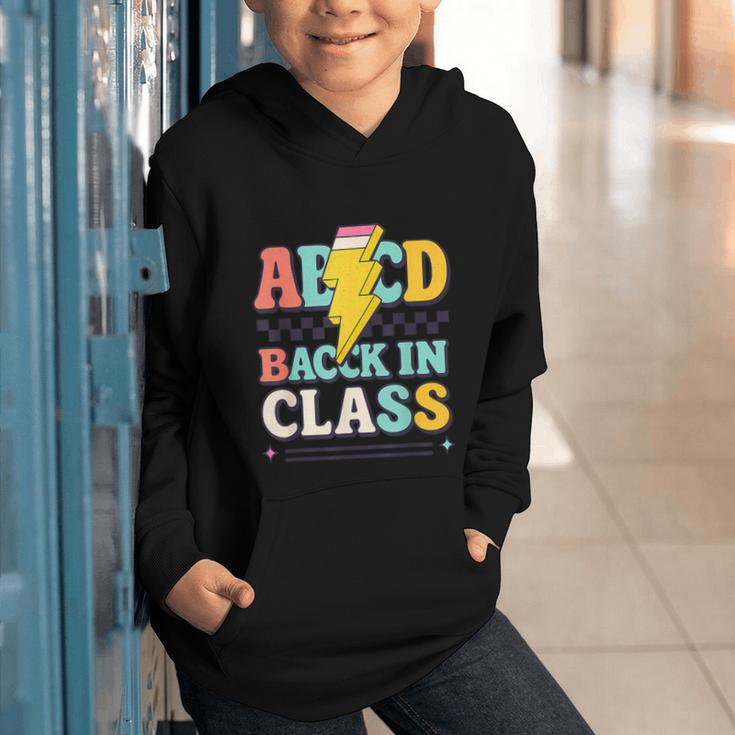 Back To School ABCD Back In Class Graphic Youth Hoodie Back To School ABCD Back In Class Graphic Youth Hoodie