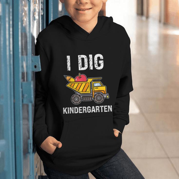 Back To School I Dig Kindergarten Dumping Truck Boys Girls Graphic Youth Hoodie Back To School I Dig Kindergarten Dumping Truck Boys Girls Graphic Youth Hoodie