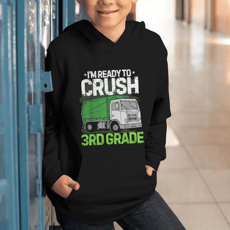 Back To School First Day Of 3rd Grade Garbage Truck Boys Graphic Youth Hoodie Back To School First Day Of 3rd Grade Garbage Truck Boys Graphic Youth Hoodie