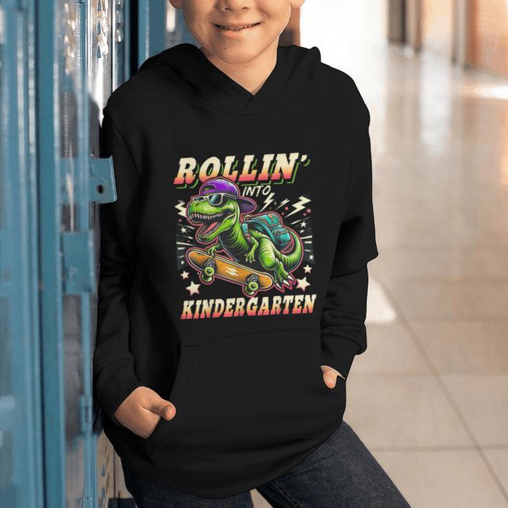 Back To School Kindergarten Dinosaur First Day Of School Boy Graphic Youth Hoodie Back To School Kindergarten Dinosaur First Day Of School Boy Graphic Youth Hoodie