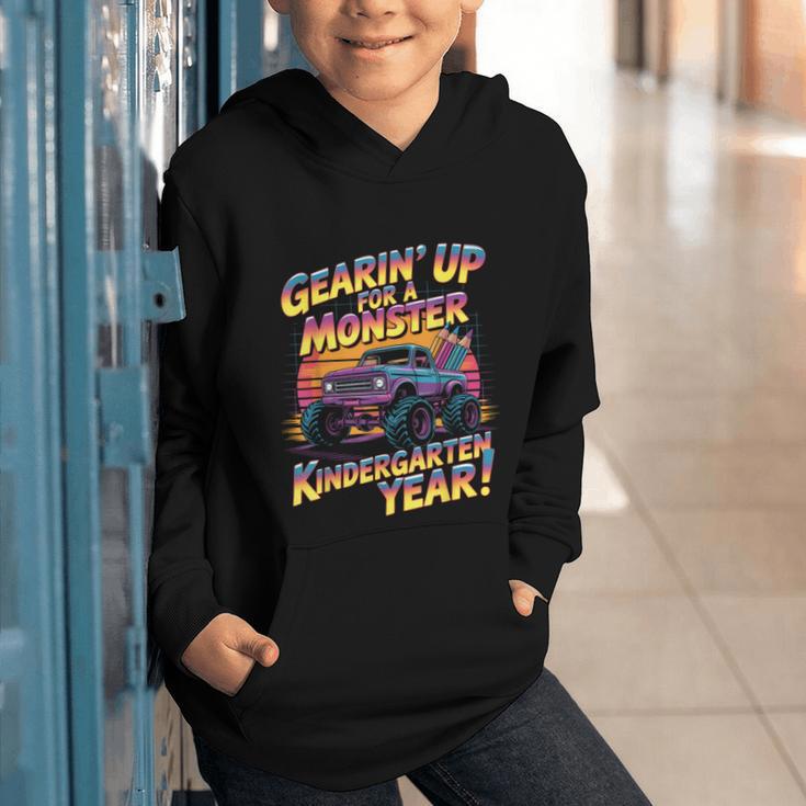 Back To School Kindergarten Monster Truck First Day Boys Graphic Youth Hoodie Back To School Kindergarten Monster Truck First Day Boys Graphic Youth Hoodie