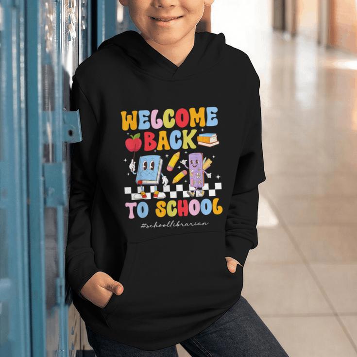 Back To School Librarian First Day Of School Librarian Graphic Youth Hoodie Back To School Librarian First Day Of School Librarian Graphic Youth Hoodie