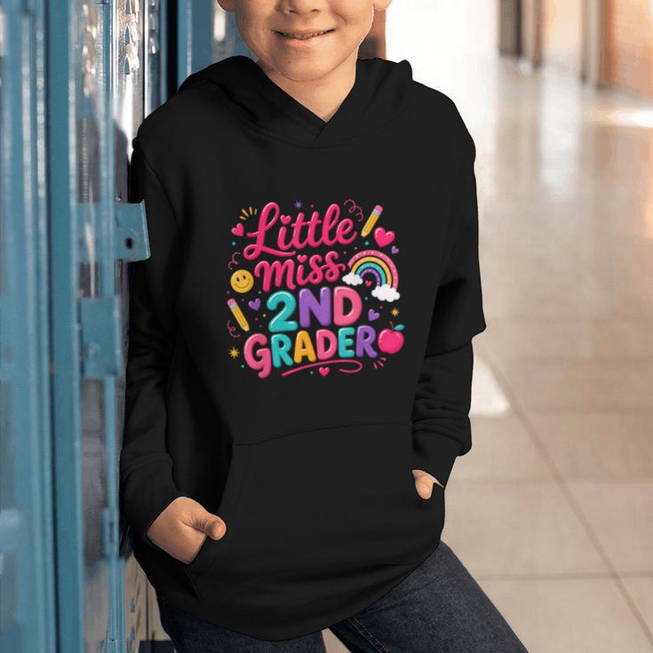 Back To School Little Miss 2nd Grader Rainbow Girl Graphic Youth Hoodie Back To School Little Miss 2nd Grader Rainbow Girl Graphic Youth Hoodie