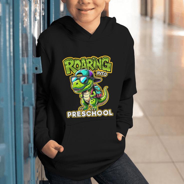 Back To School Preschool Dinosaur First Day Of School Boy Graphic Youth Hoodie Back To School Preschool Dinosaur First Day Of School Boy Graphic Youth Hoodie
