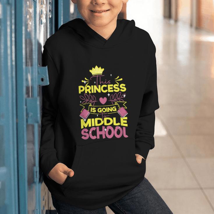 Back To School This Princess Is Going To Middle School Graphic Youth Hoodie Back To School This Princess Is Going To Middle School Graphic Youth Hoodie