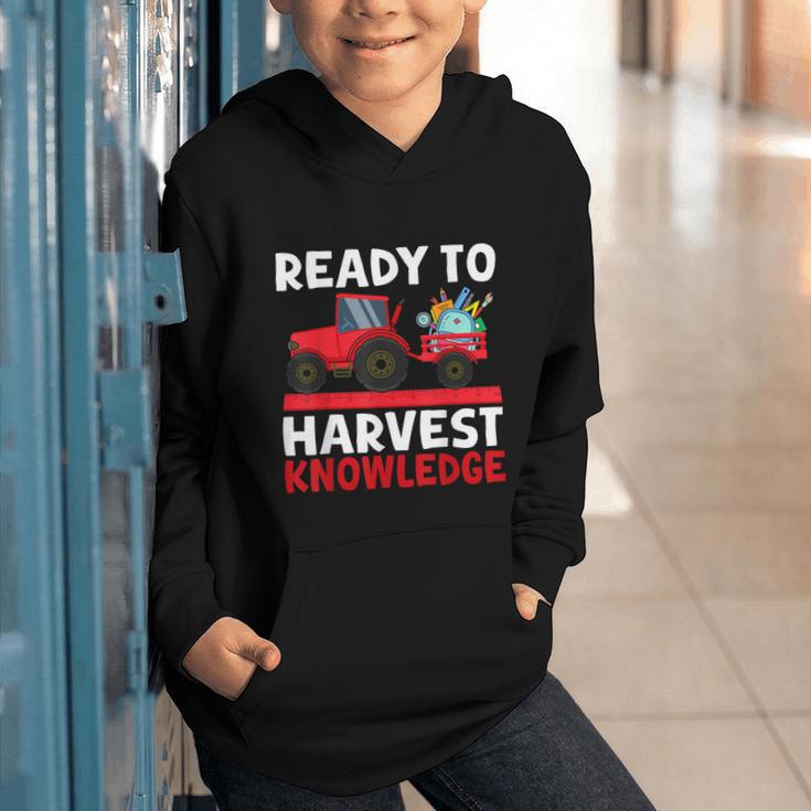 Back To School Tractor Farmer Boys First Day Of School Kids Graphic Youth Hoodie Back To School Tractor Farmer Boys First Day Of School Kids Graphic Youth Hoodie