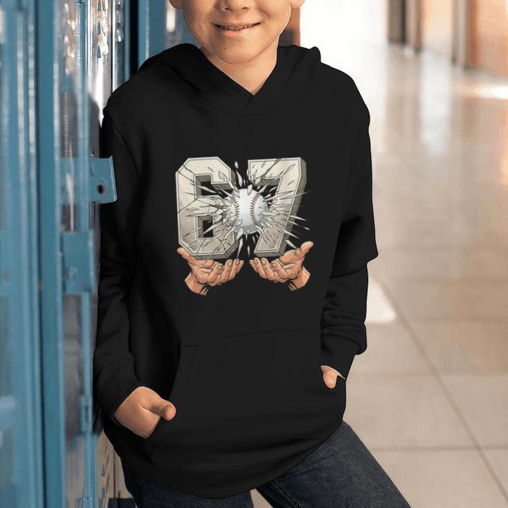 Baseball 67 Six Seven Gen Alpha Meme Graphic Youth Hoodie