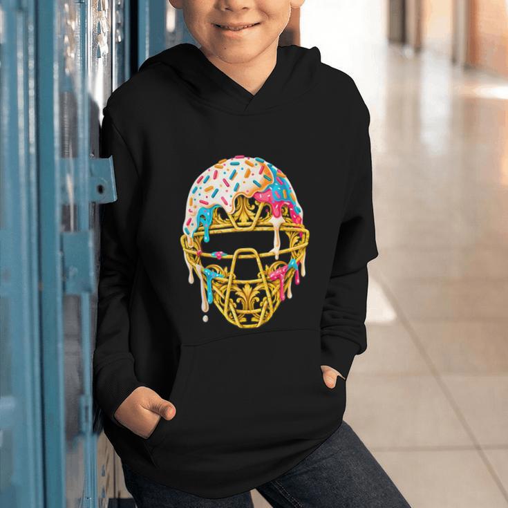 Baseball Drip For Boys Ice Cream Drip Youth Boys Catcher's Graphic Youth Hoodie