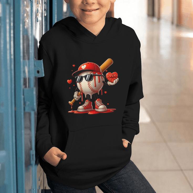 Baseball Drip Ice Cream Apparel Youth Boy Valentine Graphic Youth Hoodie