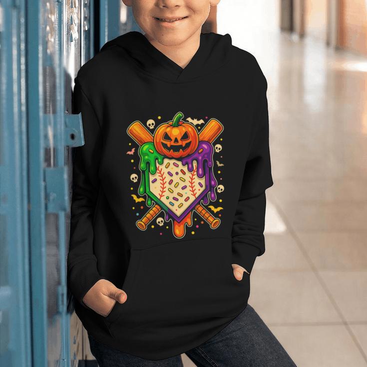 Baseball Drip Ice Cream Drip Halloween Baseball Lovers Graphic Youth Hoodie Baseball Drip Ice Cream Drip Halloween Baseball Lovers Graphic Youth Hoodie