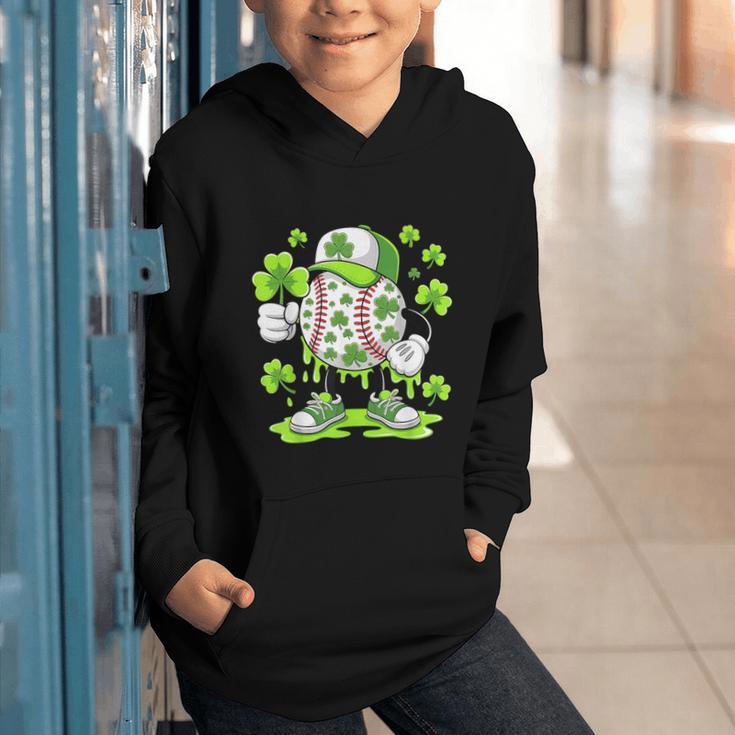 Baseball Drip Ice Cream Shamrock Irish St Patricks Men Graphic Youth Hoodie