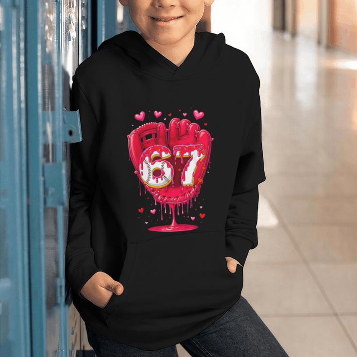 Baseball Drip Ice Cream Valentine Youth Boys Girls Sport Graphic Youth Hoodie Baseball Drip Ice Cream Valentine Youth Boys Girls Sport Graphic Youth Hoodie