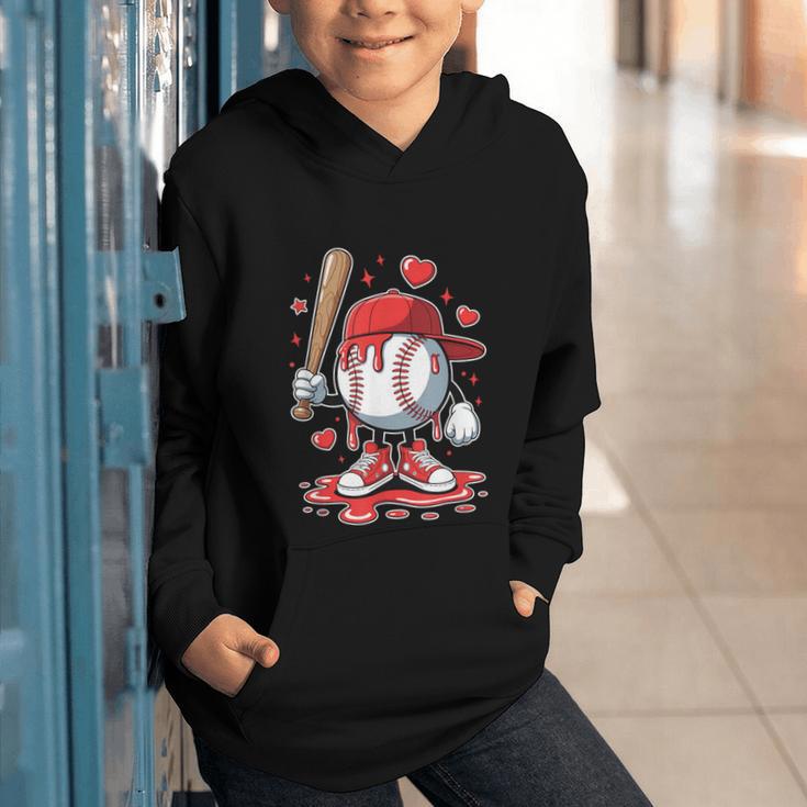 Baseball Drip Icecream Apparel Youth Boy Valentine Graphic Youth Hoodie