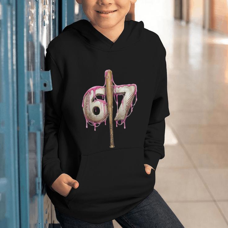 Baseball Drip Number 67 Sports Player Six Seven Meme Fan Graphic Youth Hoodie Baseball Drip Number 67 Sports Player Six Seven Meme Fan Graphic Youth Hoodie