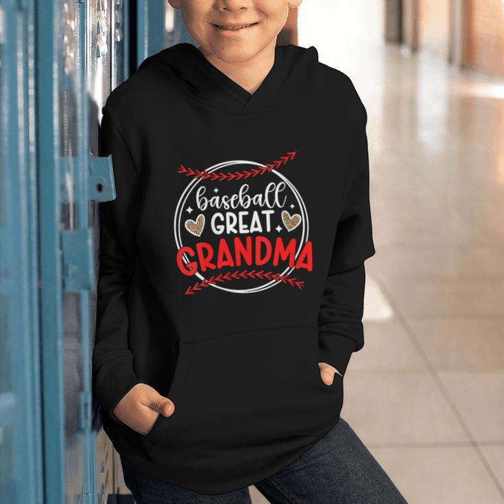 Baseball Great Grandma Of A Baseball Player Great Grandma Graphic Youth Hoodie