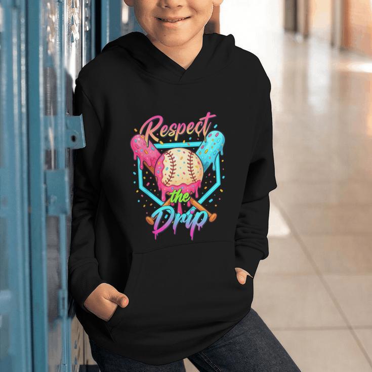 Baseball Ice Cream Drip Number 67 Player 67 Respect The Drip Graphic Youth Hoodie Baseball Ice Cream Drip Number 67 Player 67 Respect The Drip Graphic Youth Hoodie