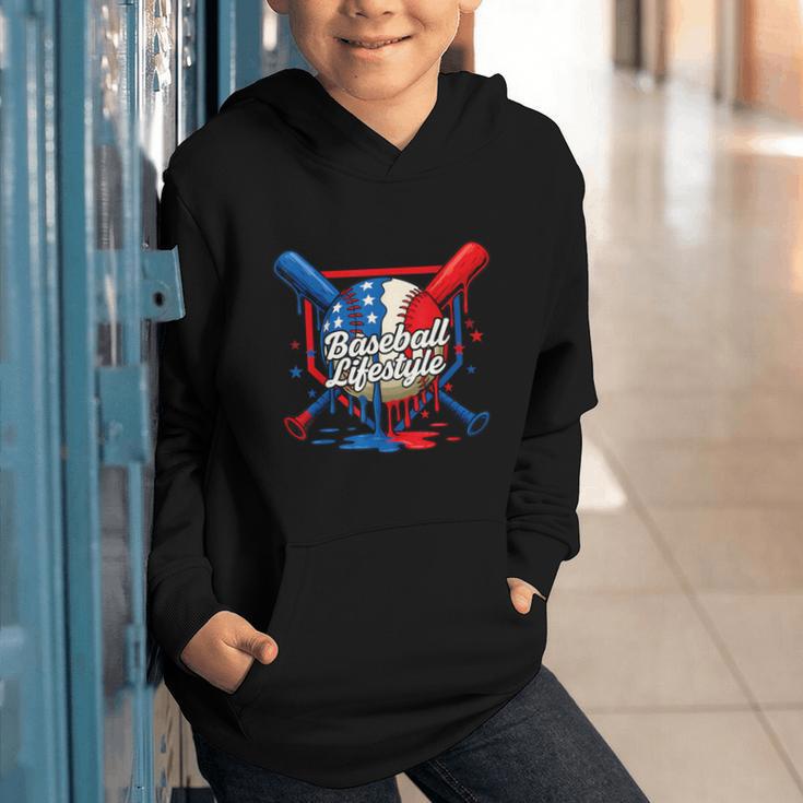 Baseball Life Style 101 Apparel Youth Drip Baseball Graphic Youth Hoodie