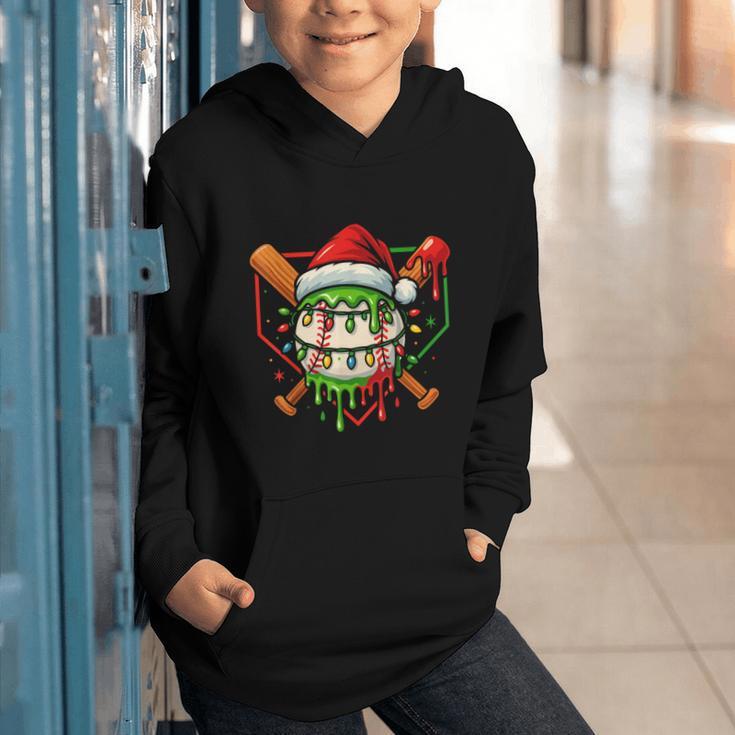 Baseball Lifestyle Apparel Youth Christmas Baseball Drip Graphic Youth Hoodie