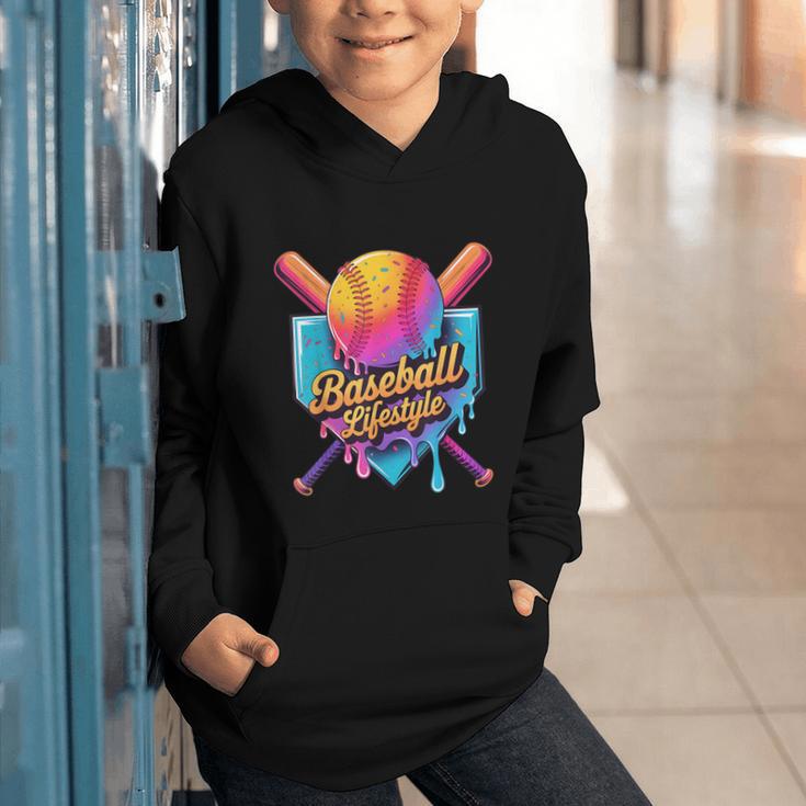Baseball Lifestyle Drip Icecream Graphic Youth Hoodie Baseball Lifestyle Drip Icecream Graphic Youth Hoodie
