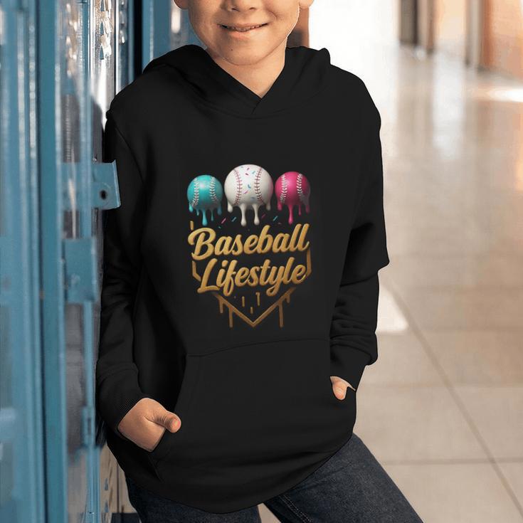 Baseball Lifestyle Drip Graphic Youth Hoodie Baseball Lifestyle Drip Graphic Youth Hoodie