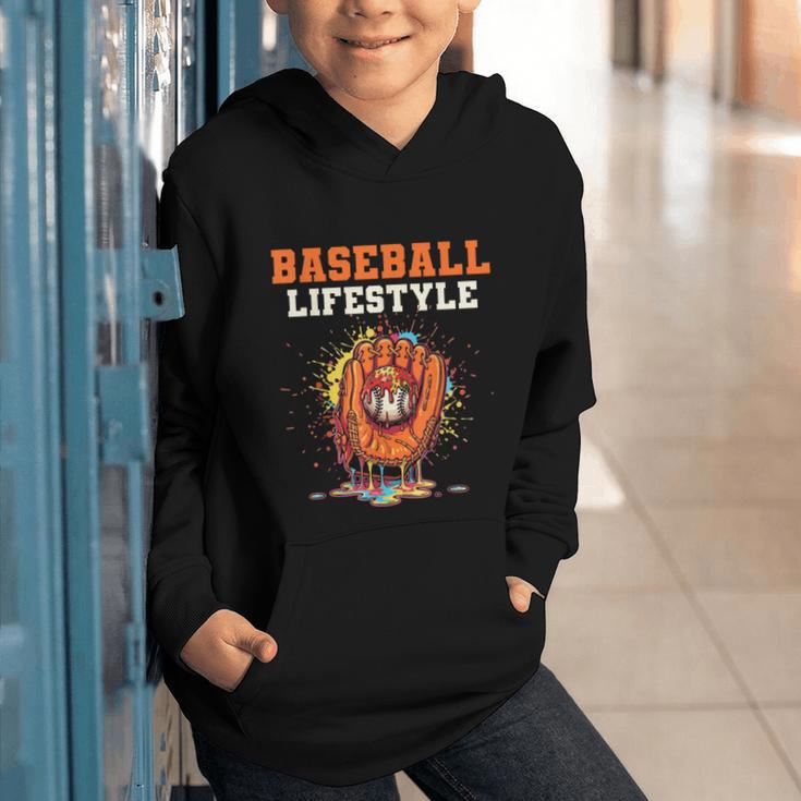 Baseball Lifestyle Ice Cream Drip Baseball Glove Crossed Bat Graphic Youth Hoodie Baseball Lifestyle Ice Cream Drip Baseball Glove Crossed Bat Graphic Youth Hoodie