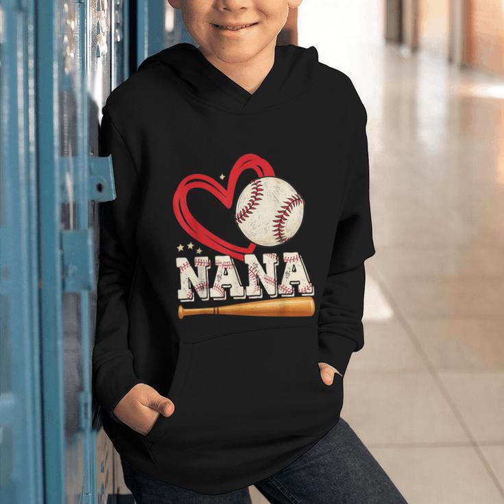 Baseball Nana Baseball Heart Family Matching Graphic Youth Hoodie Baseball Nana Baseball Heart Family Matching Graphic Youth Hoodie