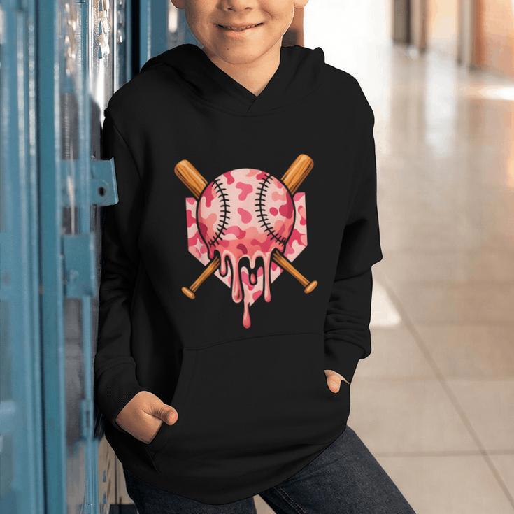 Baseball Pink Camo Ice Cream Youth Boys Girls Graphic Youth Hoodie Baseball Pink Camo Ice Cream Youth Boys Girls Graphic Youth Hoodie