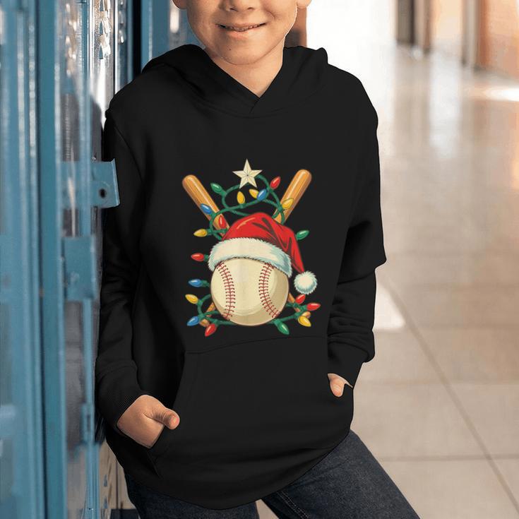 Baseball Santa Christmas Ball Baseball Lover Player Boys Graphic Youth Hoodie Baseball Santa Christmas Ball Baseball Lover Player Boys Graphic Youth Hoodie