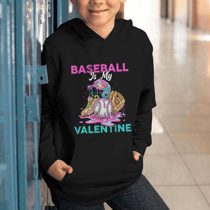 Baseball Is My Valentine Ice Cream Drip Crossed Bats Sport Graphic Youth Hoodie Baseball Is My Valentine Ice Cream Drip Crossed Bats Sport Graphic Youth Hoodie
