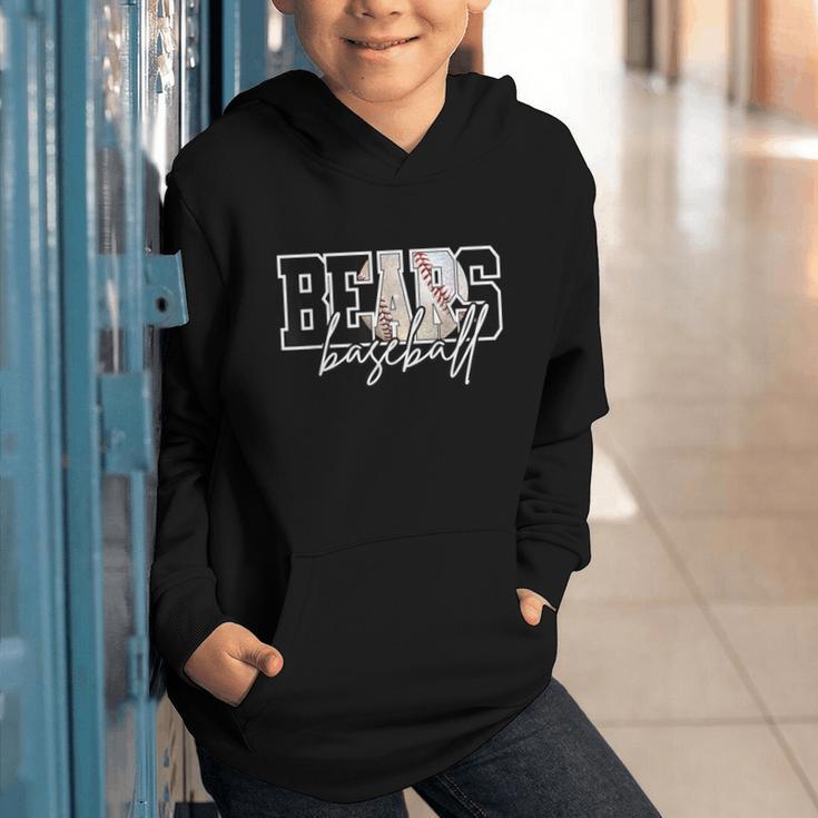 Bears Baseball Mom Game Day School Spirit Bear Pride Graphic Youth Hoodie Bears Baseball Mom Game Day School Spirit Bear Pride Graphic Youth Hoodie