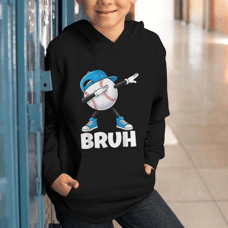Boys Baseball Graphic Tee Teen Apparel Cute Meme Bruh Graphic Youth Hoodie
